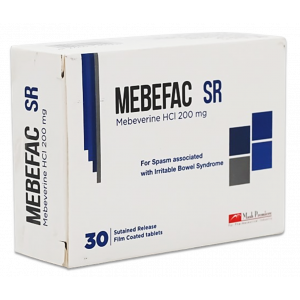 MEBEFAC 200 MG SR ( MEBEVERINE ) 30 SUSTAINED RELEASE FILM-COATED TABLETS
